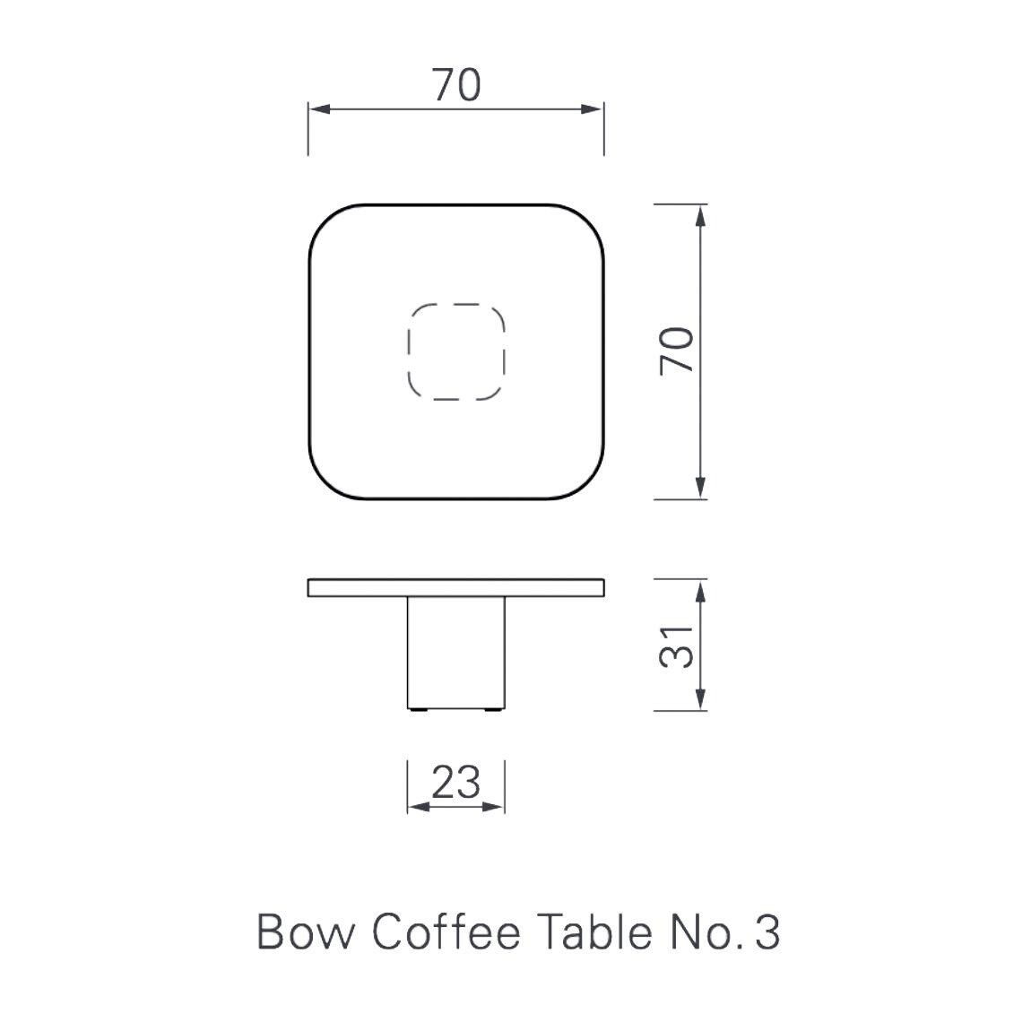 Bow No. 3 Coffee Table Marble
