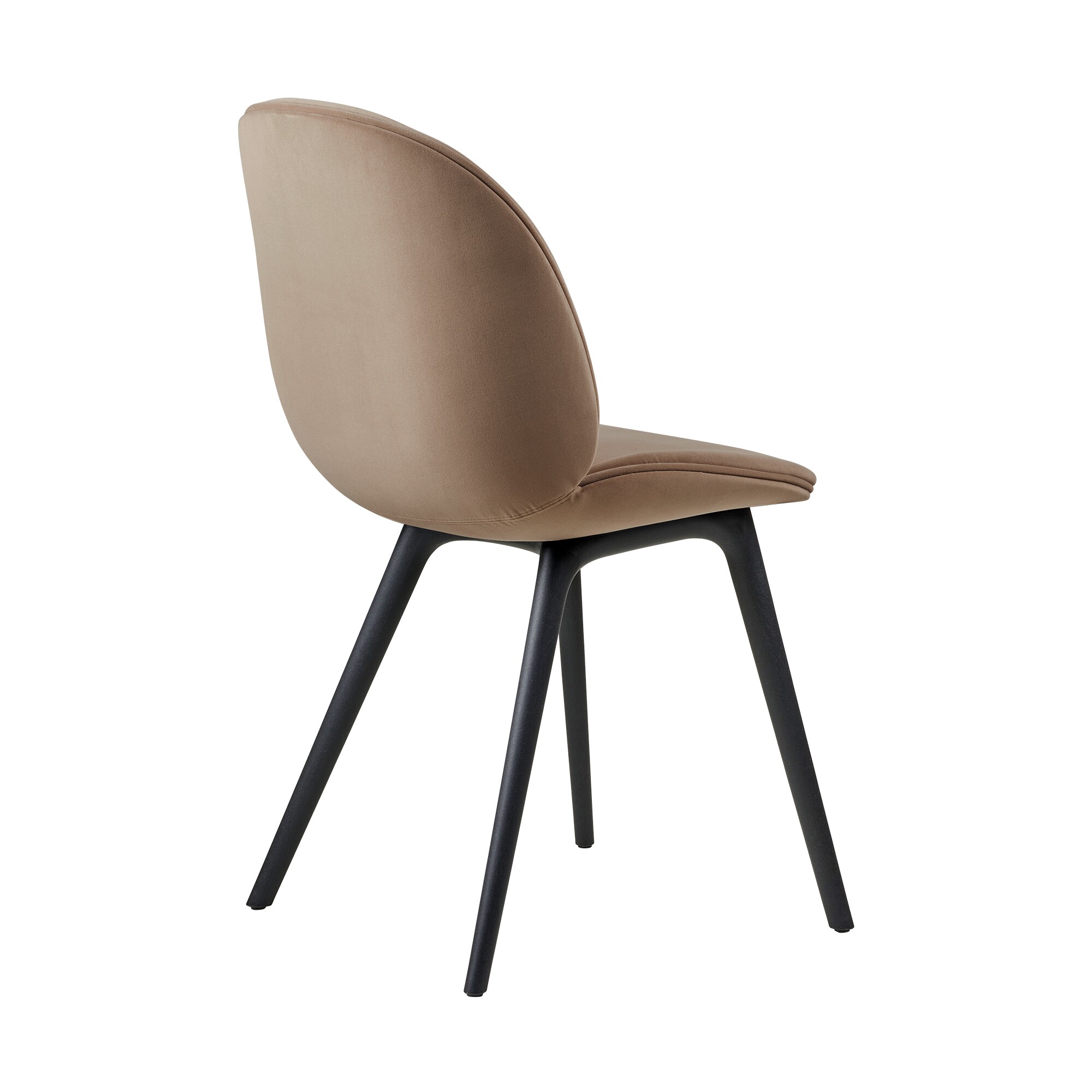 Beetle Dining Chair Full Upholstered Base Plastic