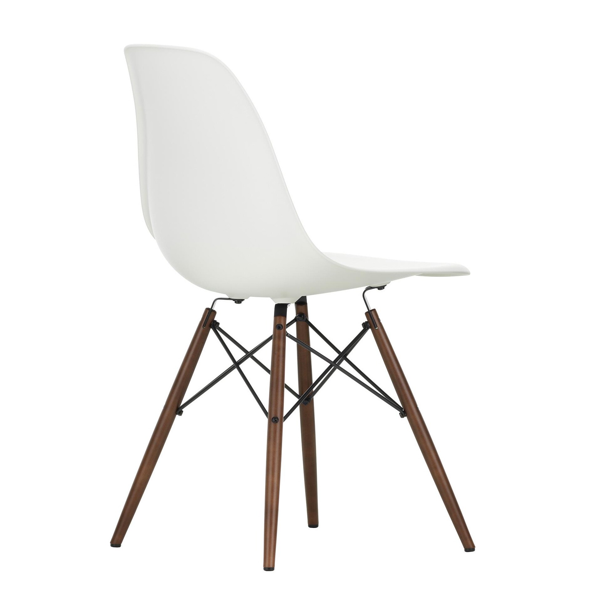 Eames Plastic Side Chair DSW Dark Maple Base