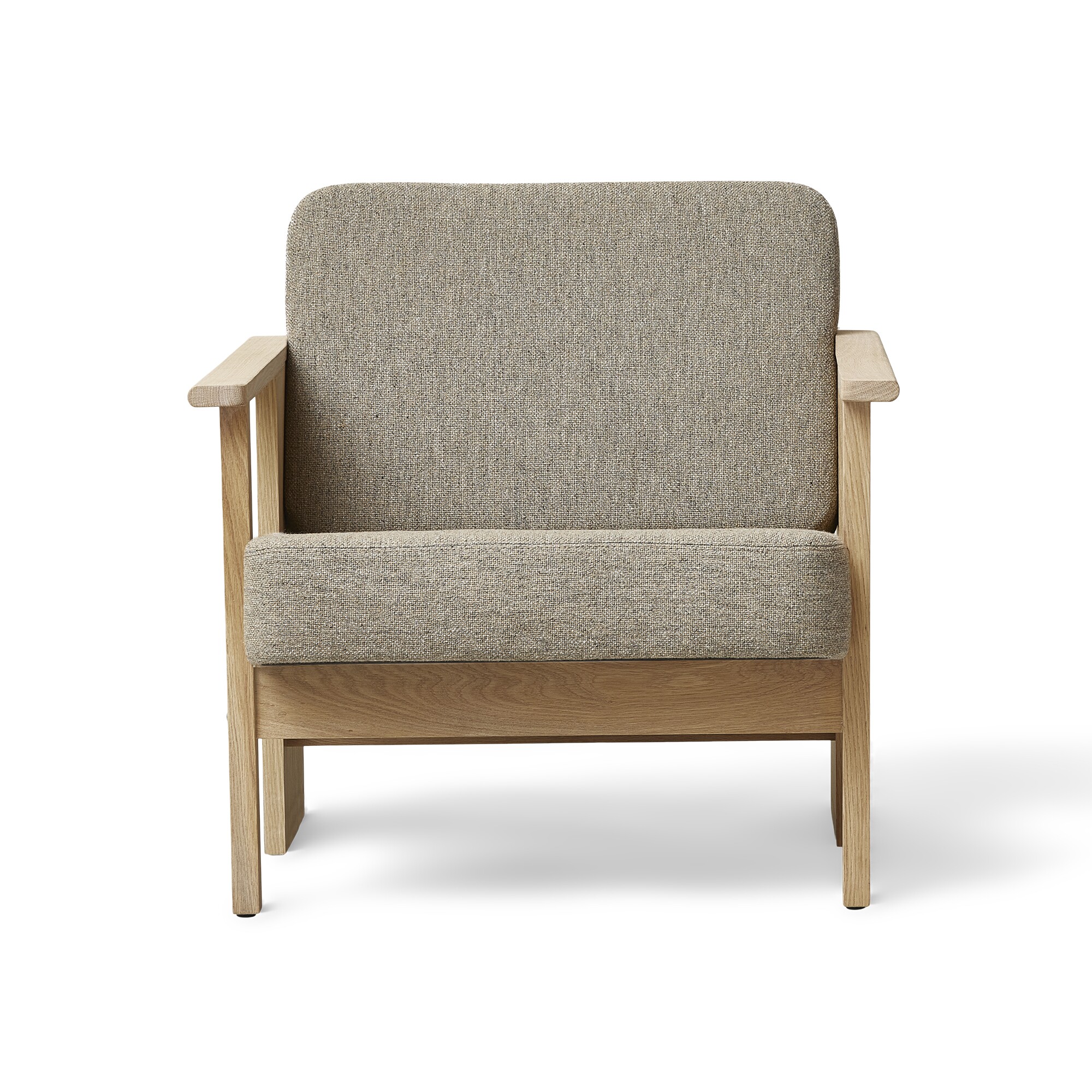 Block Lounge Chair Oak White Oiled