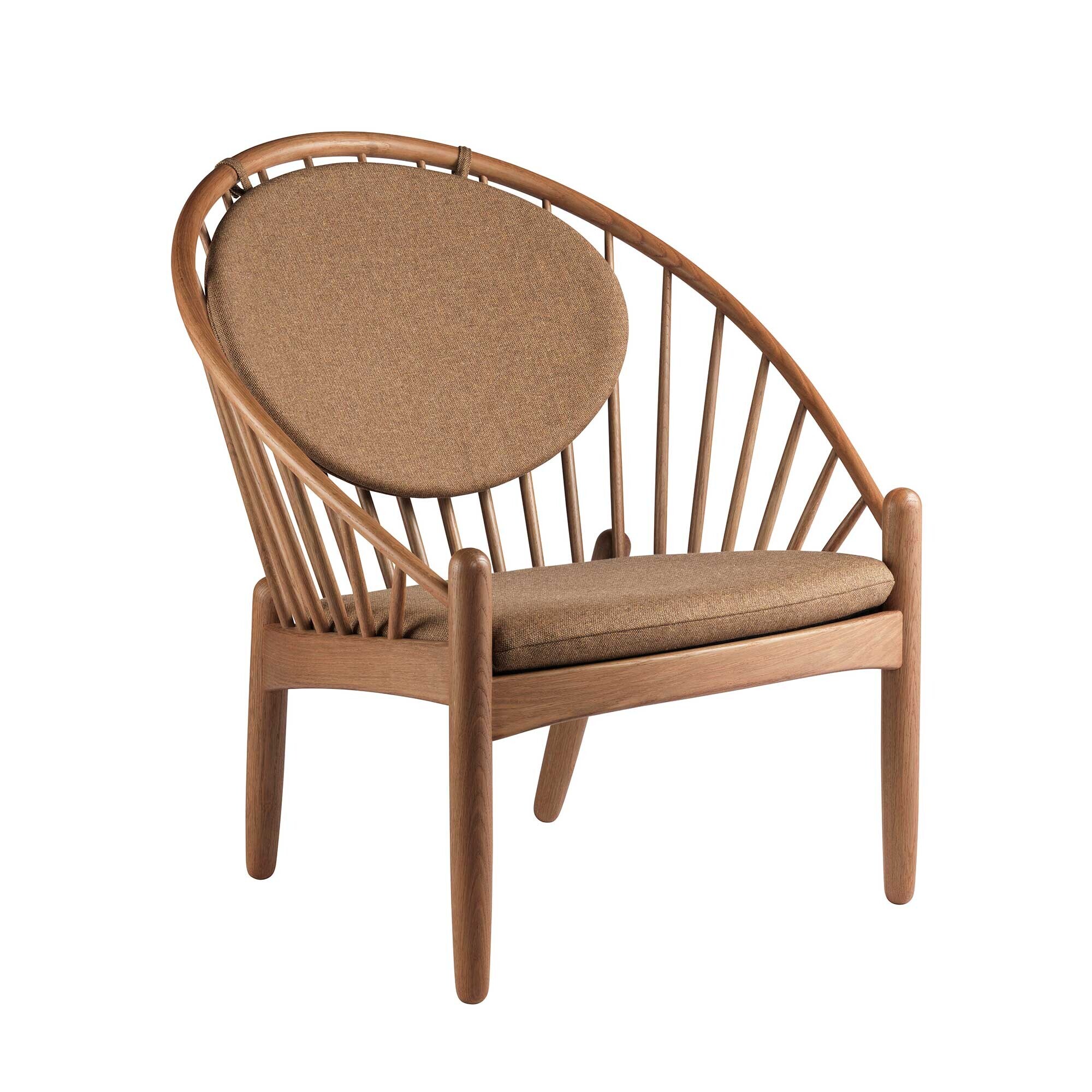 J166 Jørna Armchair Fabric Smoked Oak Base