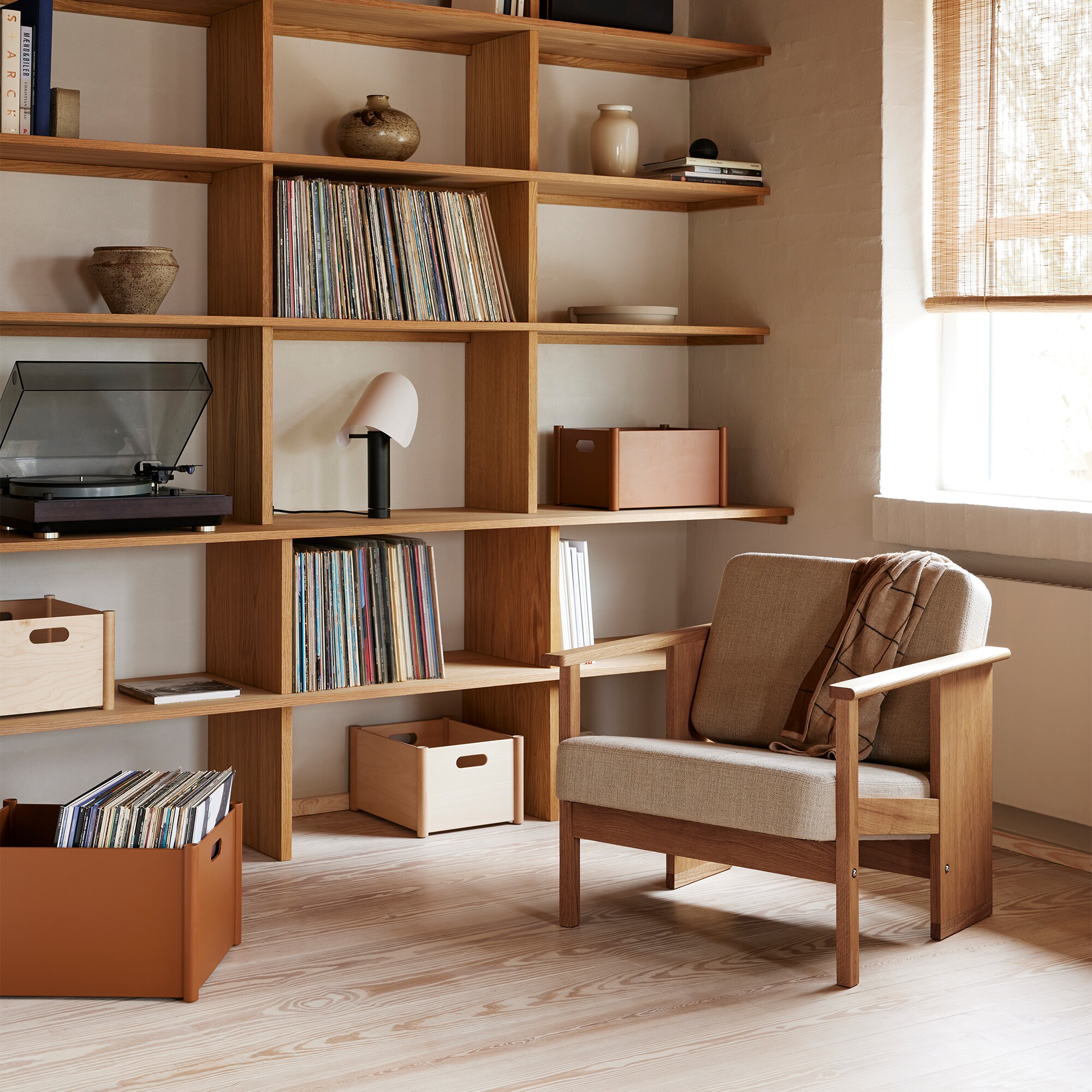 Block Lounge Chair Oak Oiled