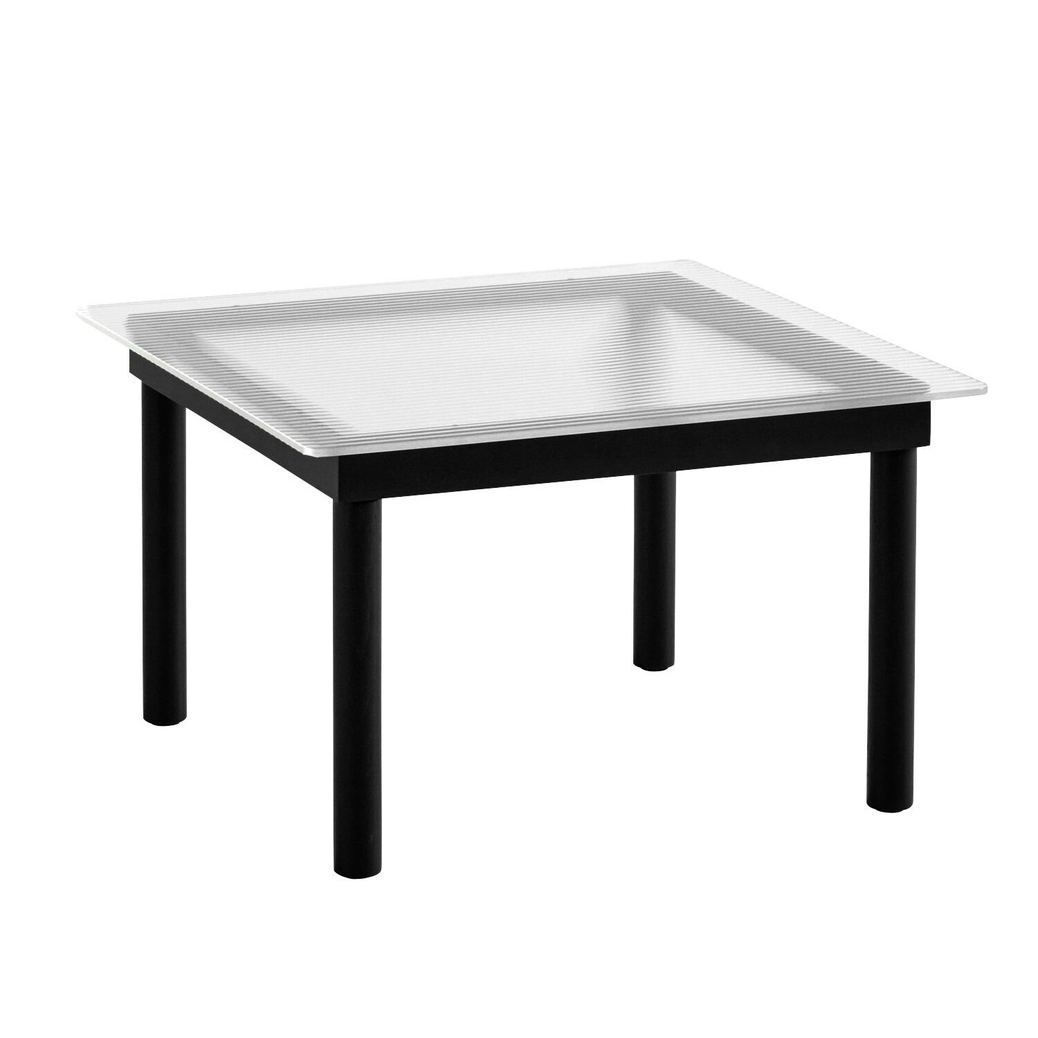 Kofi Coffee Table Black Lacquered Oak Base 60x60cm