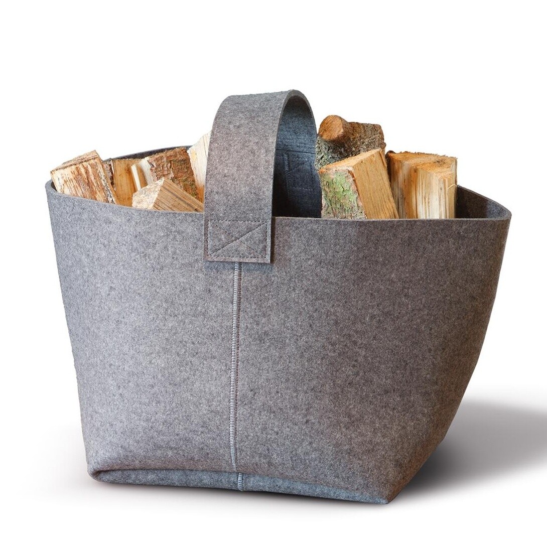 Felt Fire Wood Basket 36x36cm