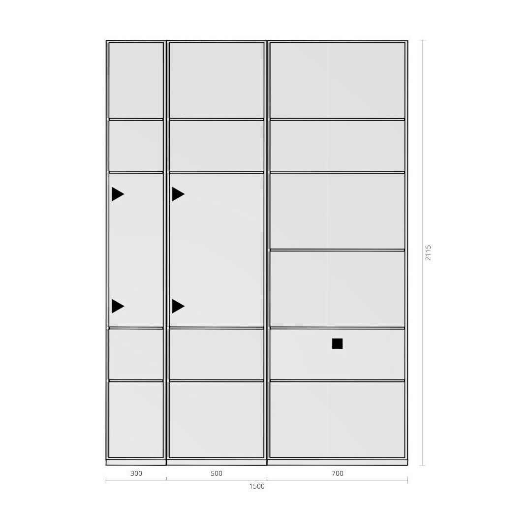 Nex Pur Rack 150x211,5x36cm