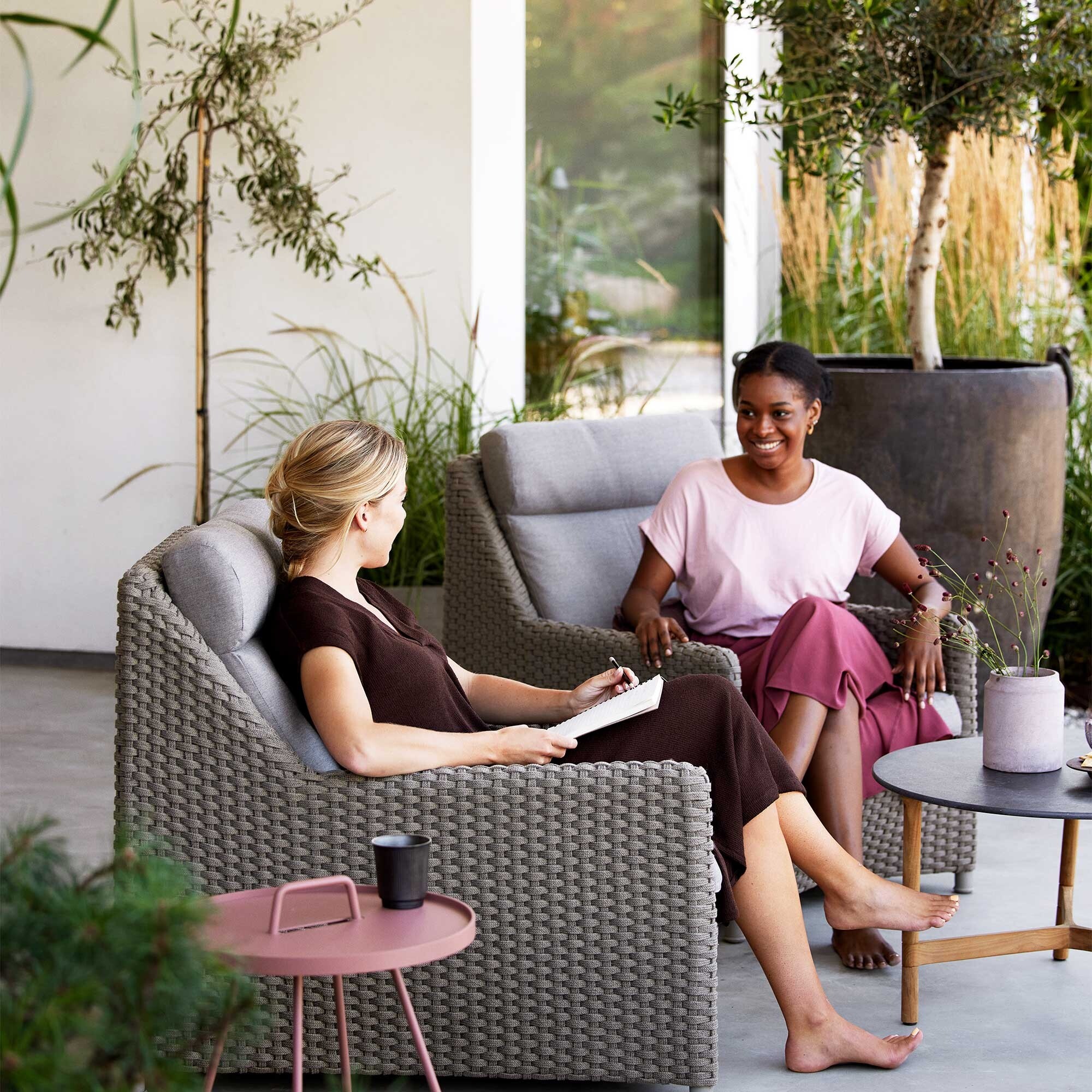 Diamond Outdoor Highback Armchair