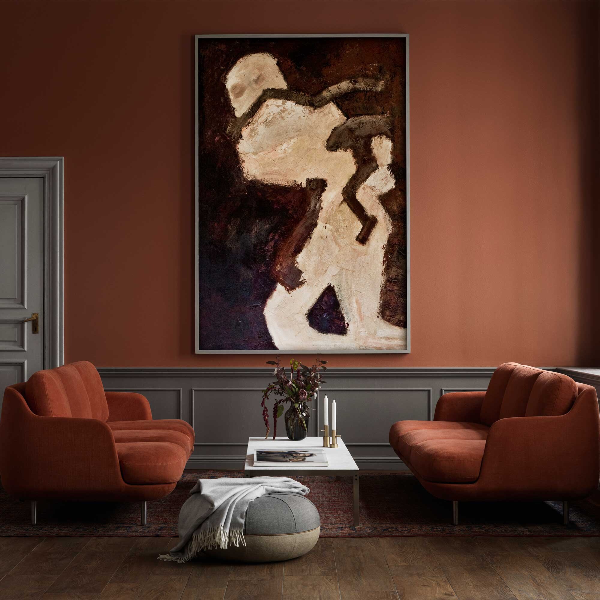 Lune™ JH300 3-Seater Sofa Aluminium Feet