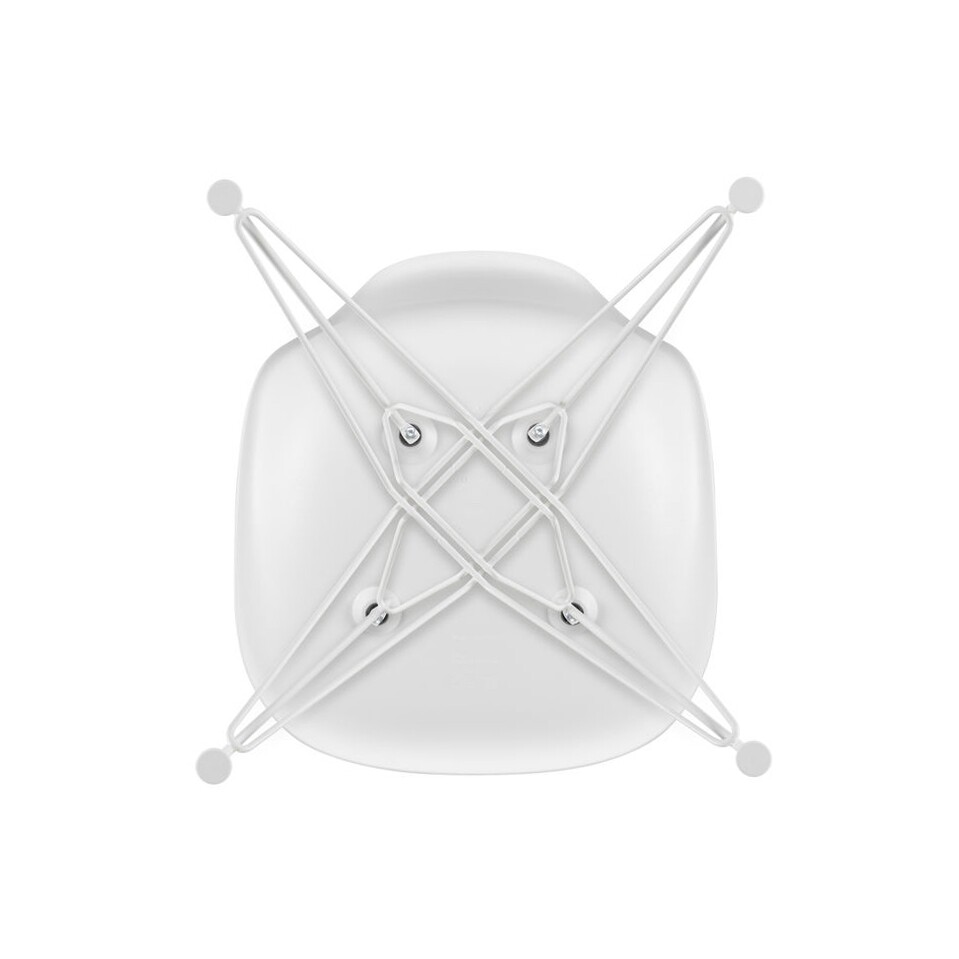 Eames Plastic Side Chair DSR RE White Base