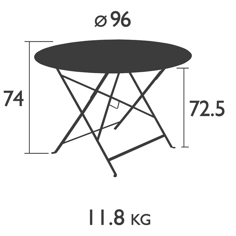Floréal Folding Table Ø96cm