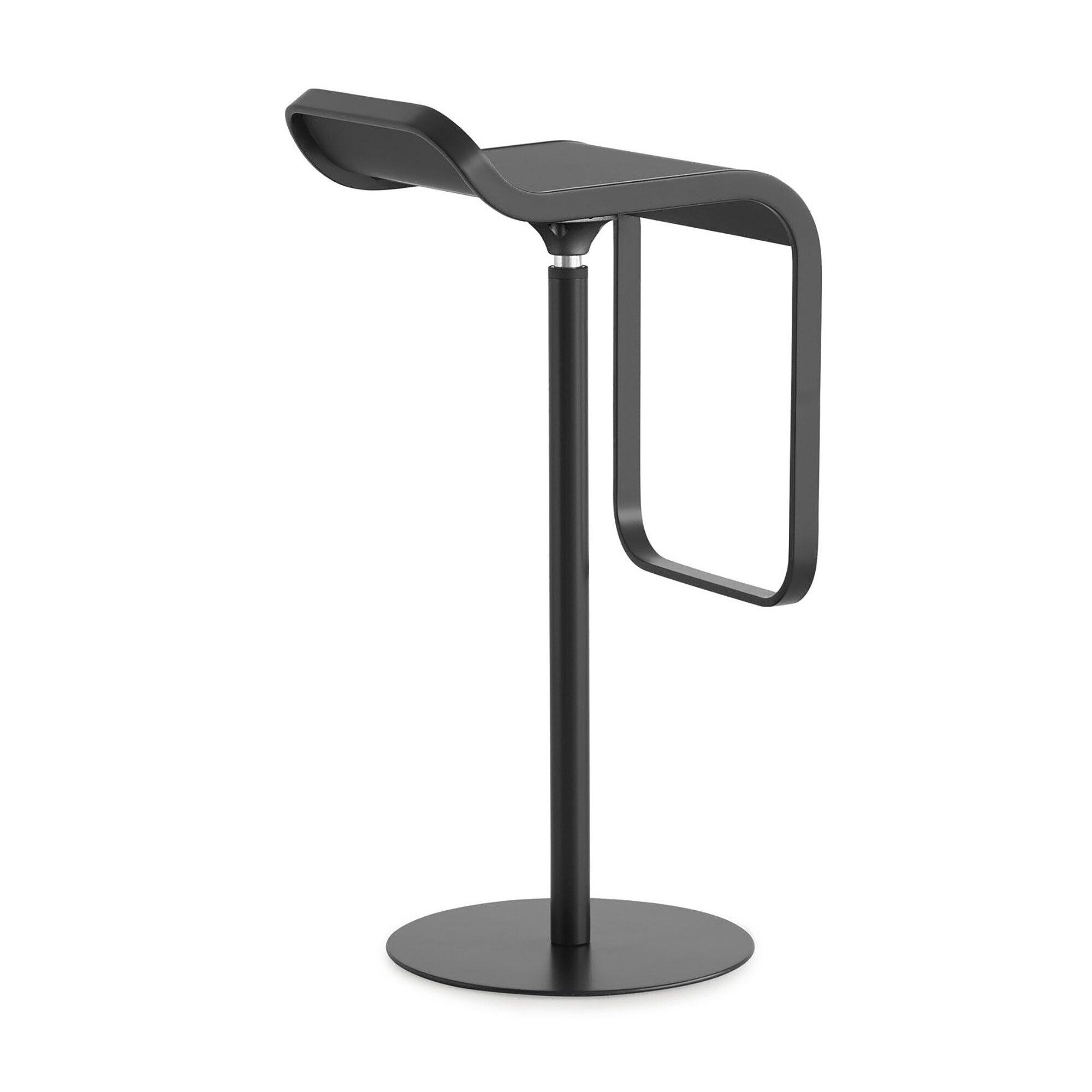 LEM S80 Bar Stool Frame Black Seat Laminate