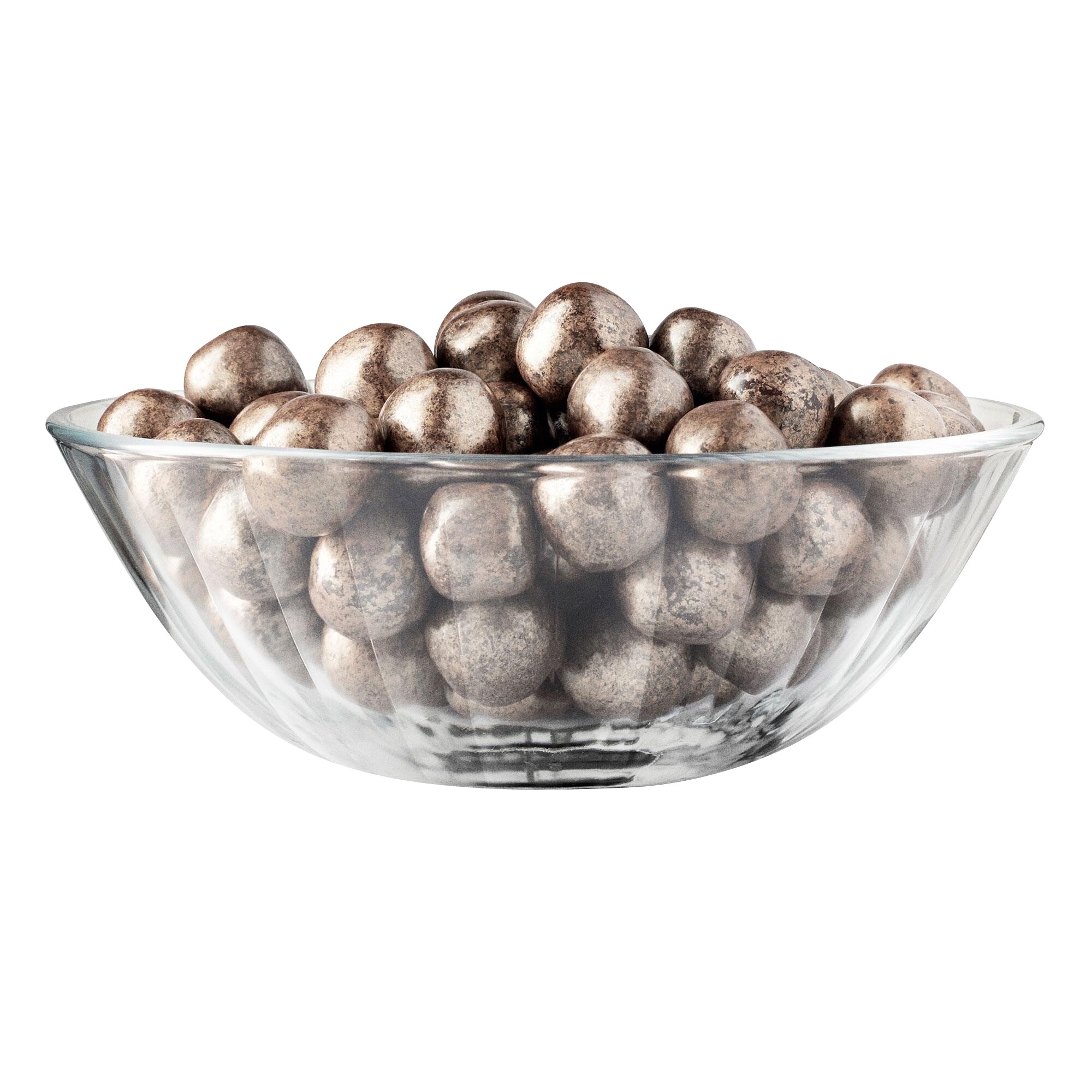 Facet Glass Bowl 0.5L Set of 4