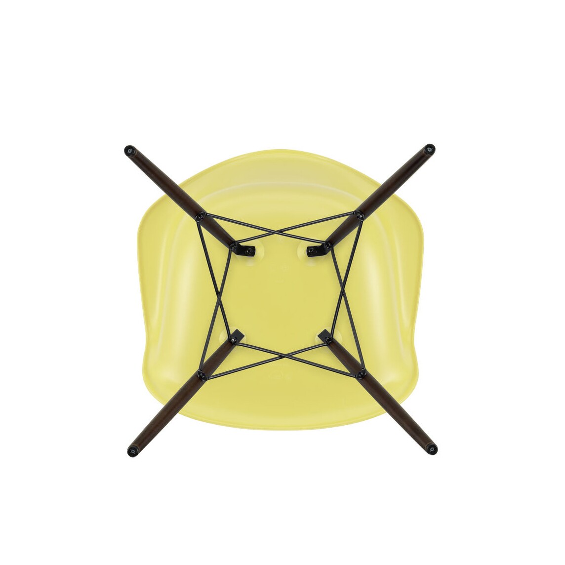 Eames Plastic Armchair DAW RE Dark Maple Base
