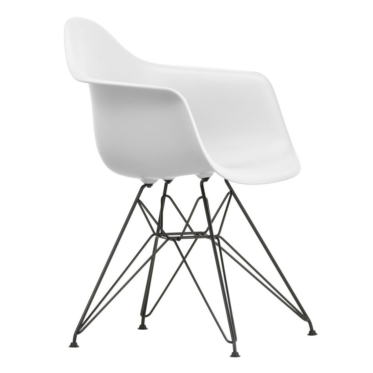 Eames Plastic Armchair DAR RE Black Base
