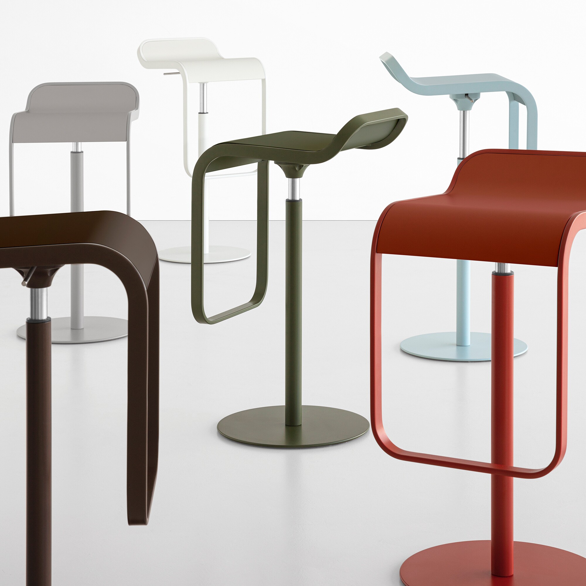Lem S80 Bar Stool Powder-Coated Frame 66-79