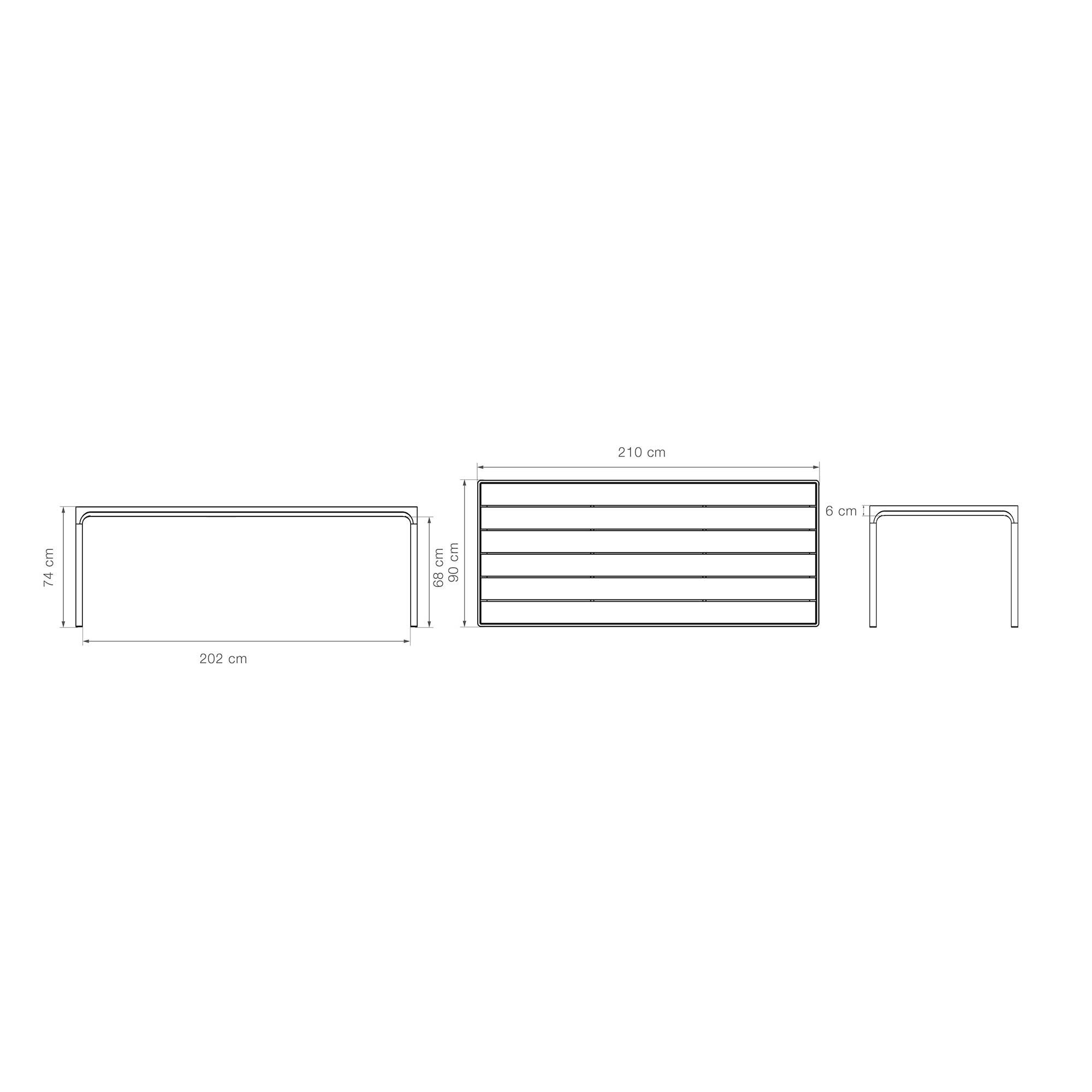 Four Outdoor Table 210x90cm