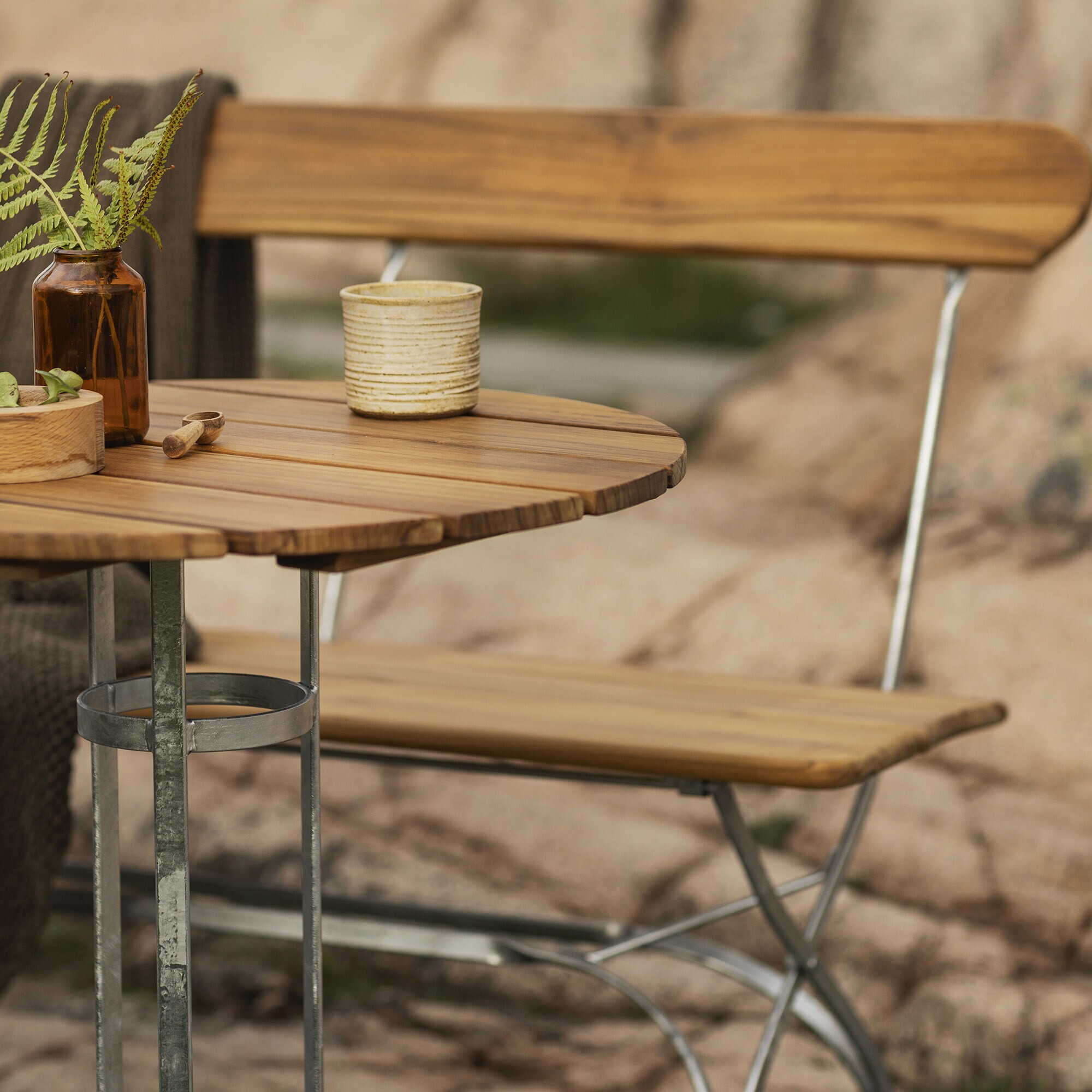 Bryggeri Garden Bench Foldable 120cm Teak