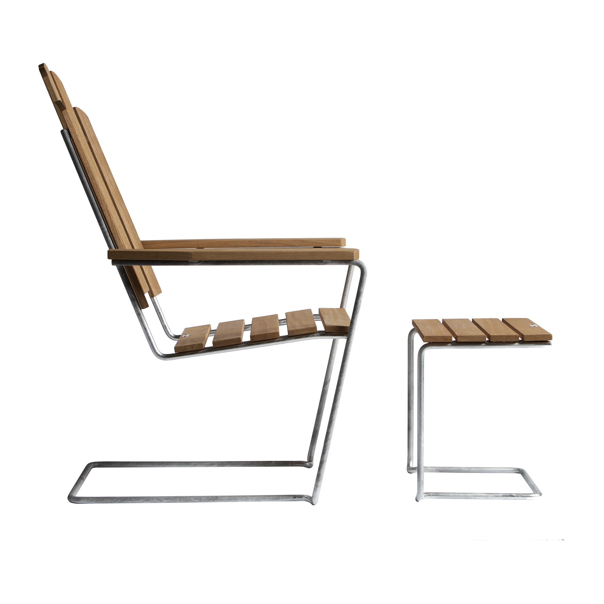 A3 Garden Footstool Teak