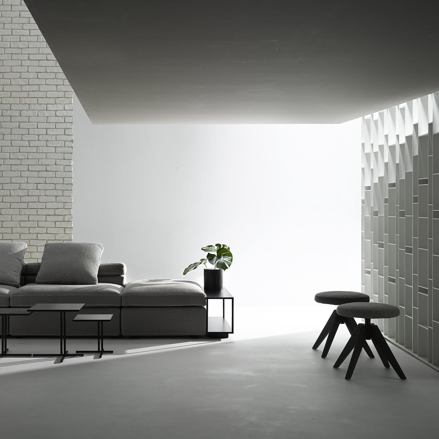 Flow Stool Upholstered 44cm