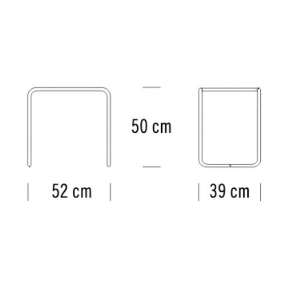 B 9 Side Table Glass