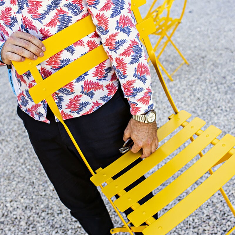 Bistro Metall Folding Chair Set of 4