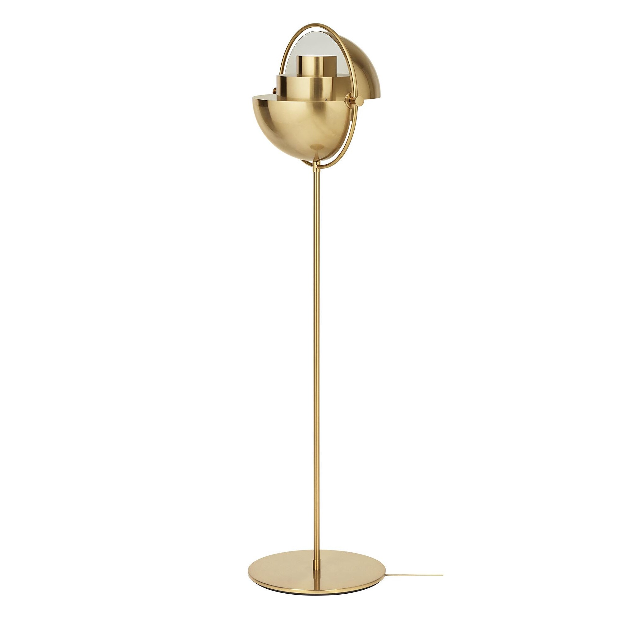 Multi-Lite Floor Lamp Frame Shiny Brass