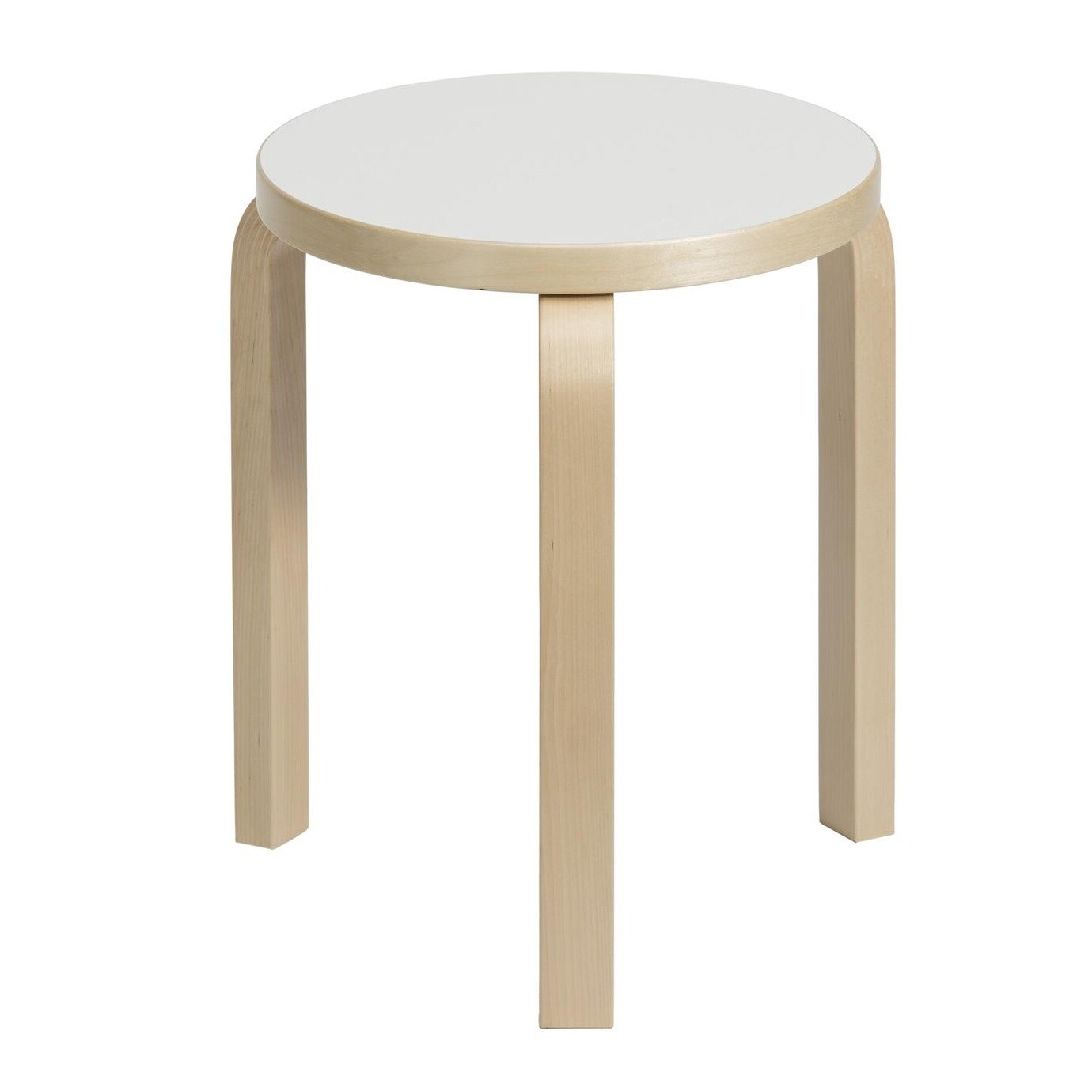 60 Stool Clear Lacquered Base