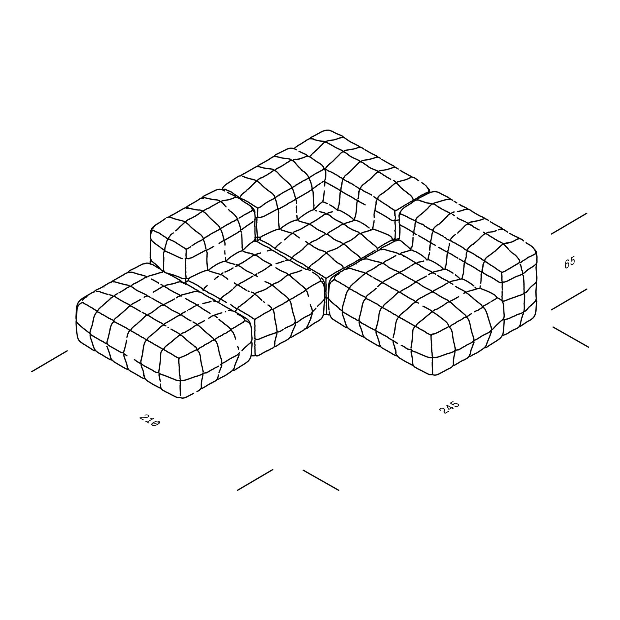 Henn 04 Sofa 245x210cm