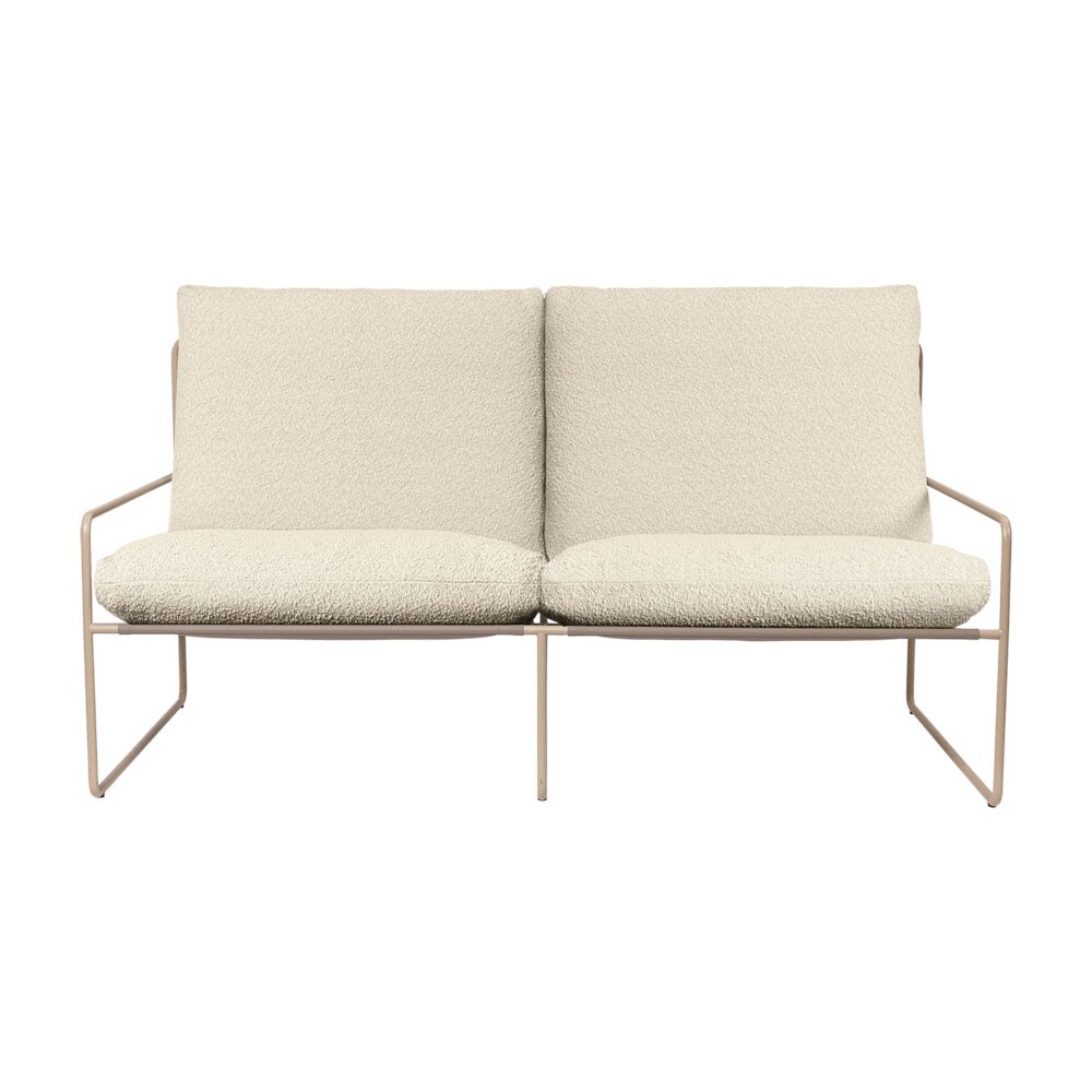 Desert Outdoor Sofa 2 Seater Fabric Bouclé