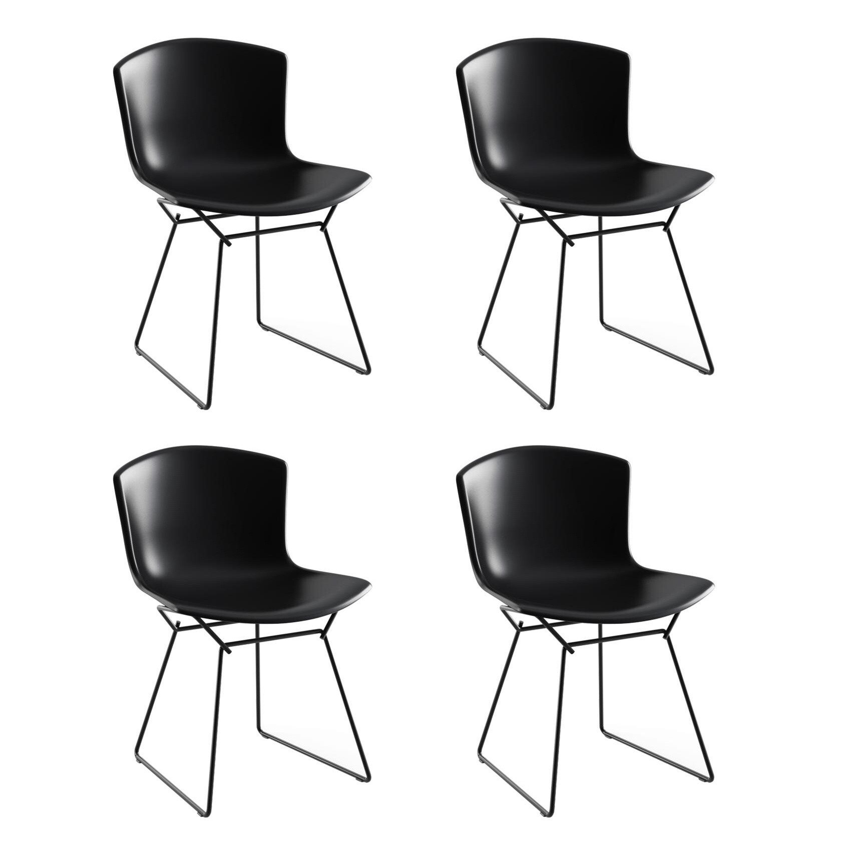 Bertoia Plastic Side Chair Set Of 4