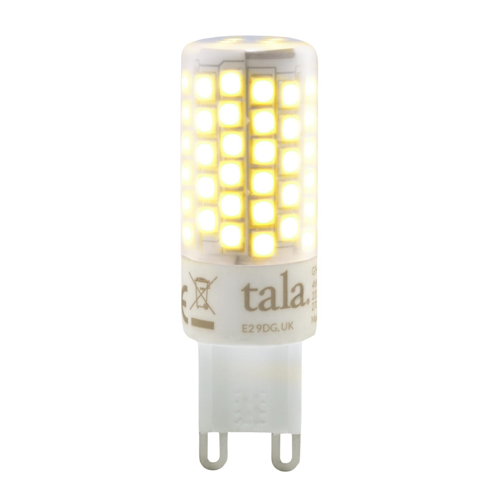 LED G9 PIN 340° CLEAR 3.6W =} 33W