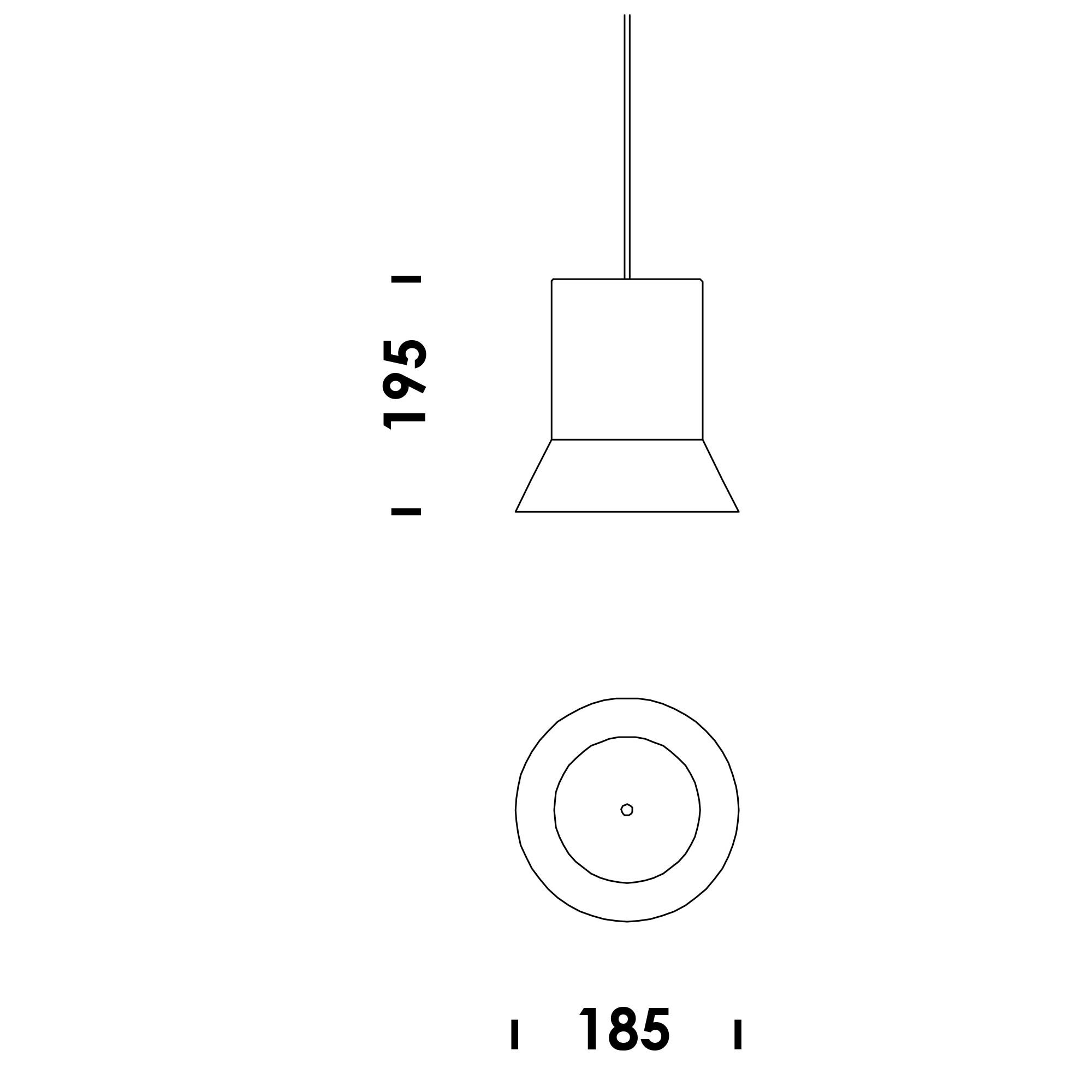 Hat Suspension Lamp M