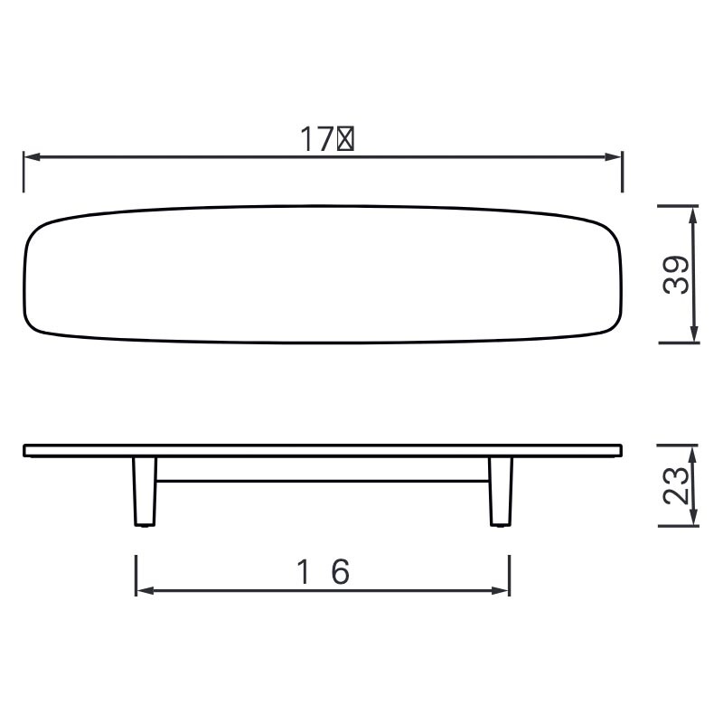 Matéria Coffee Table Long 170x39cm