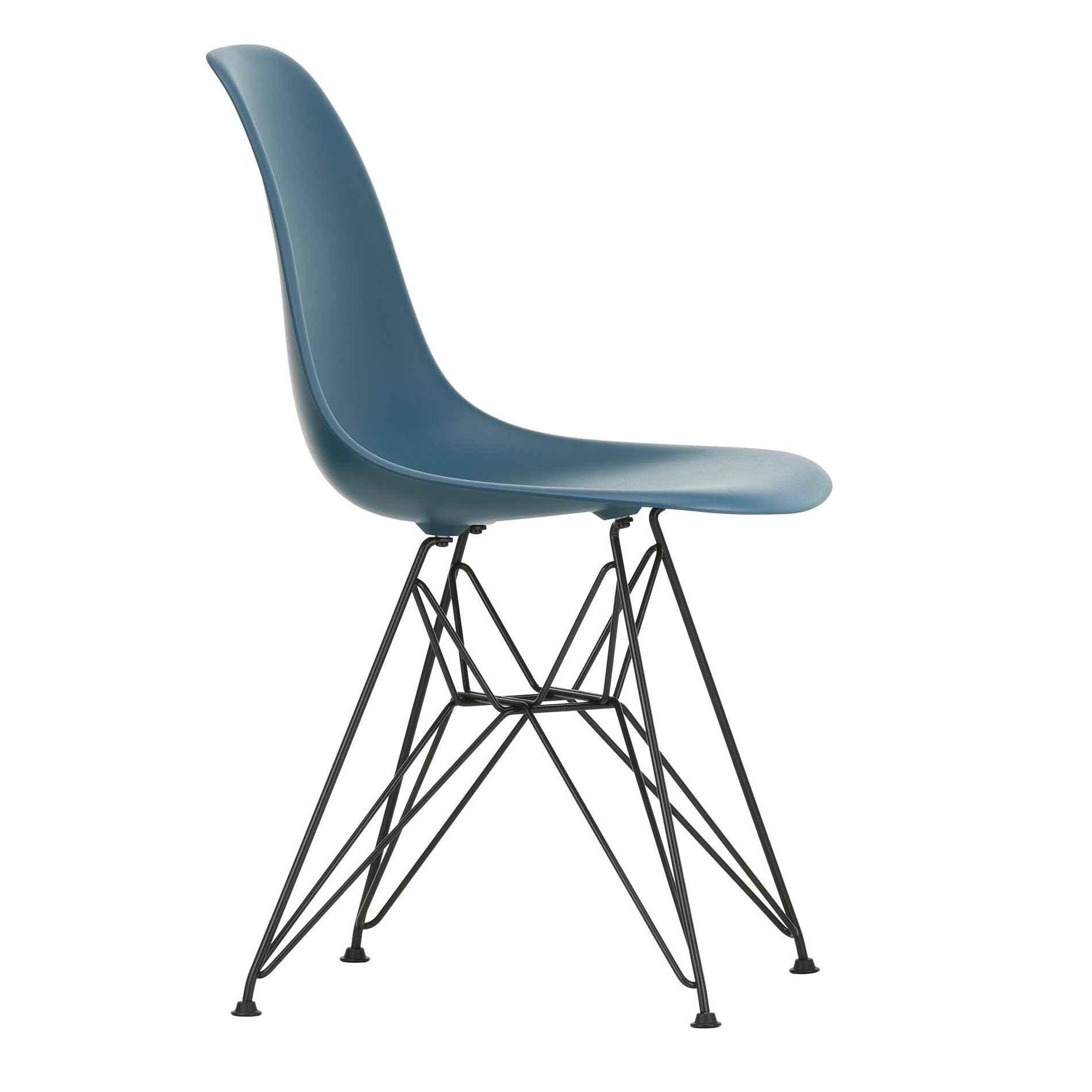 Eames Plastic Side Chair DSR RE Black Base