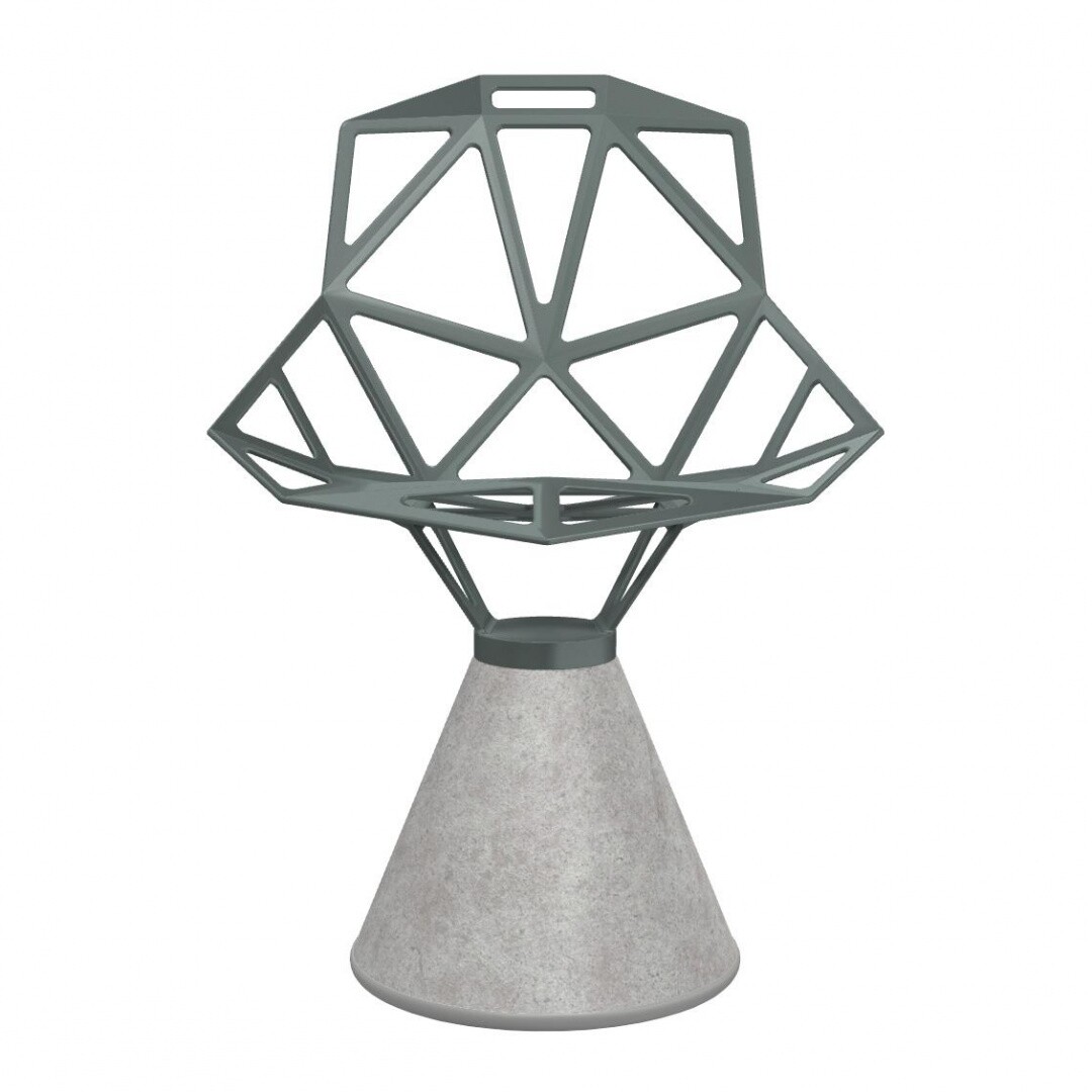 Chair One Chair With Concrete Base