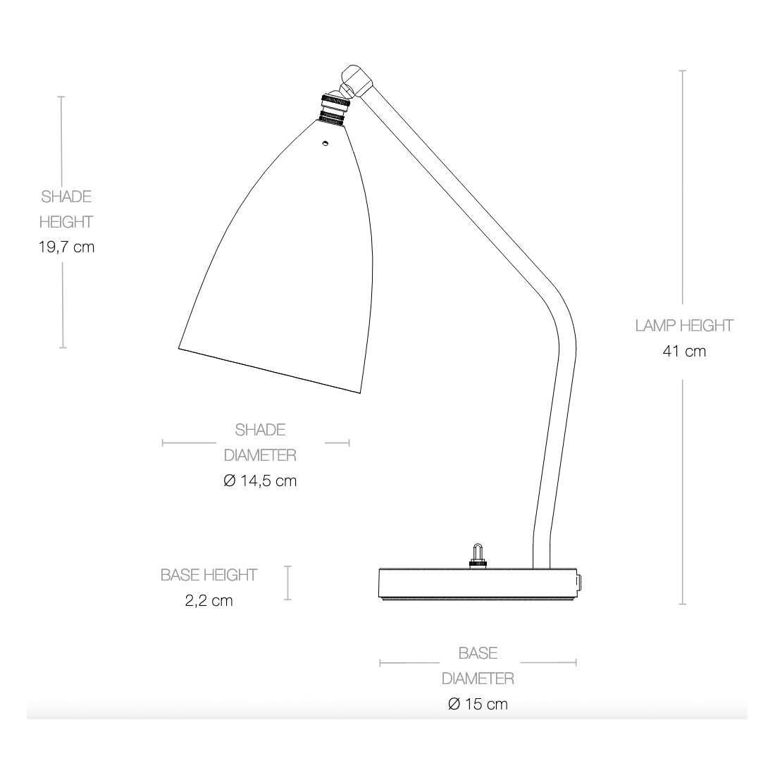 Gräshoppa Table Lamp glossy
