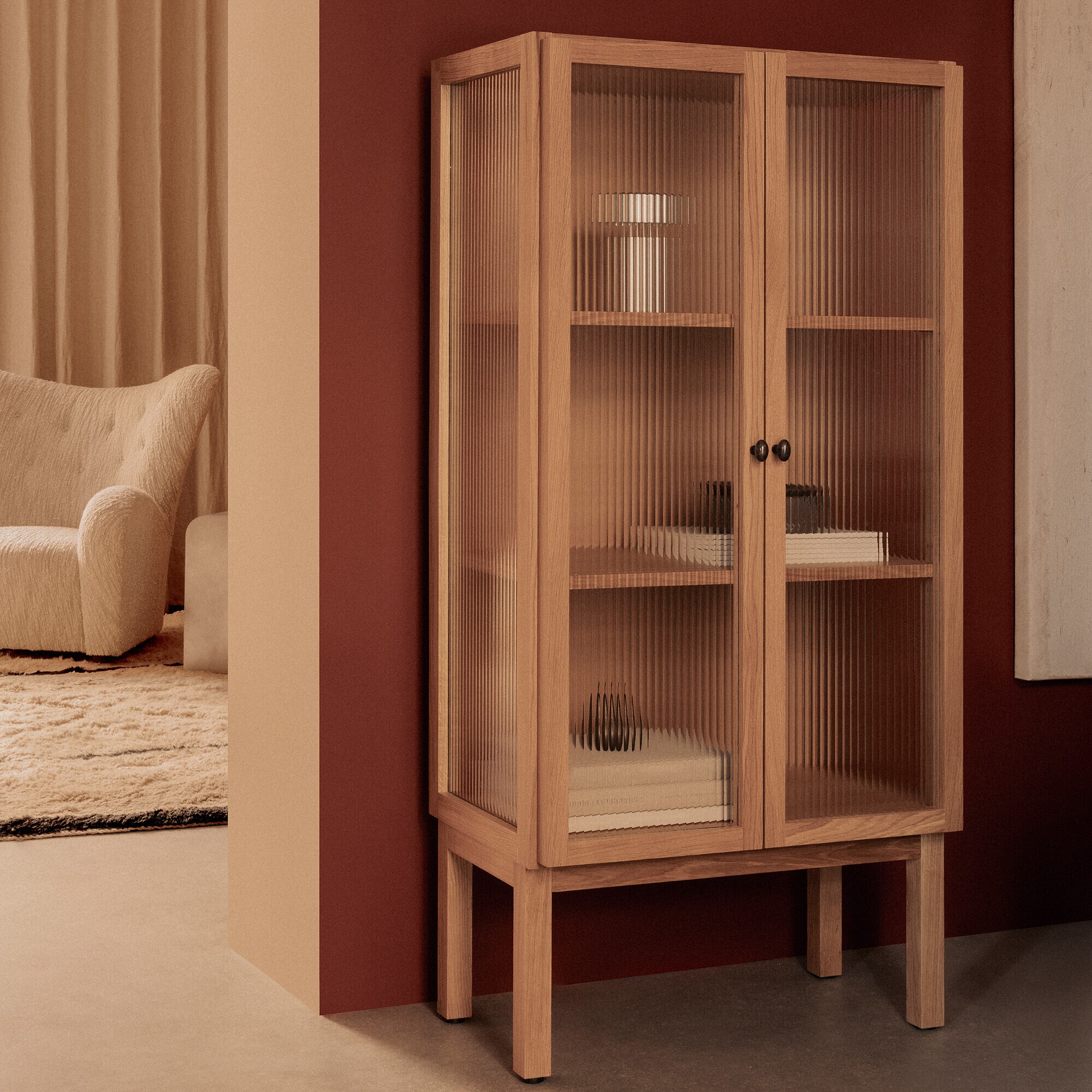 Curiosity Glass Cabinet H 143 cm