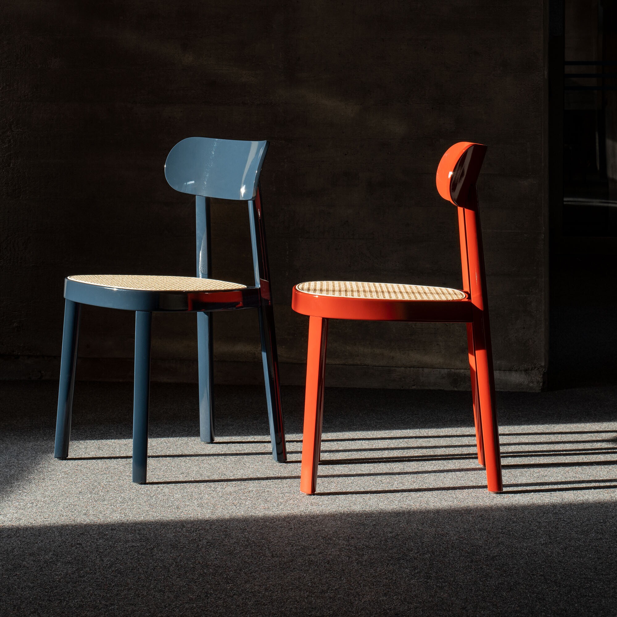 Gloss 118 Chair with Wickerwork