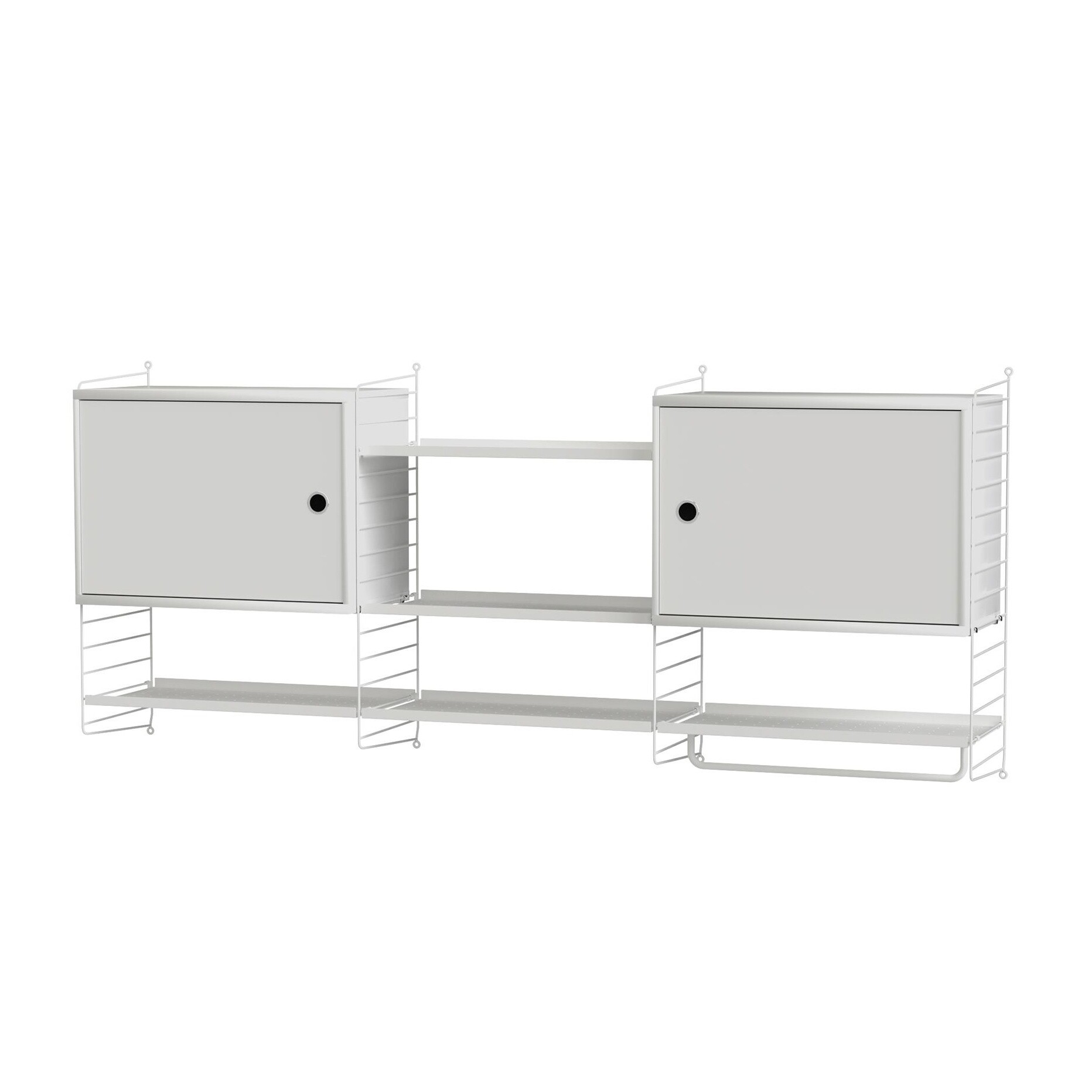 Kitchen Shelf With 2 Cabinets 180x75x30cm