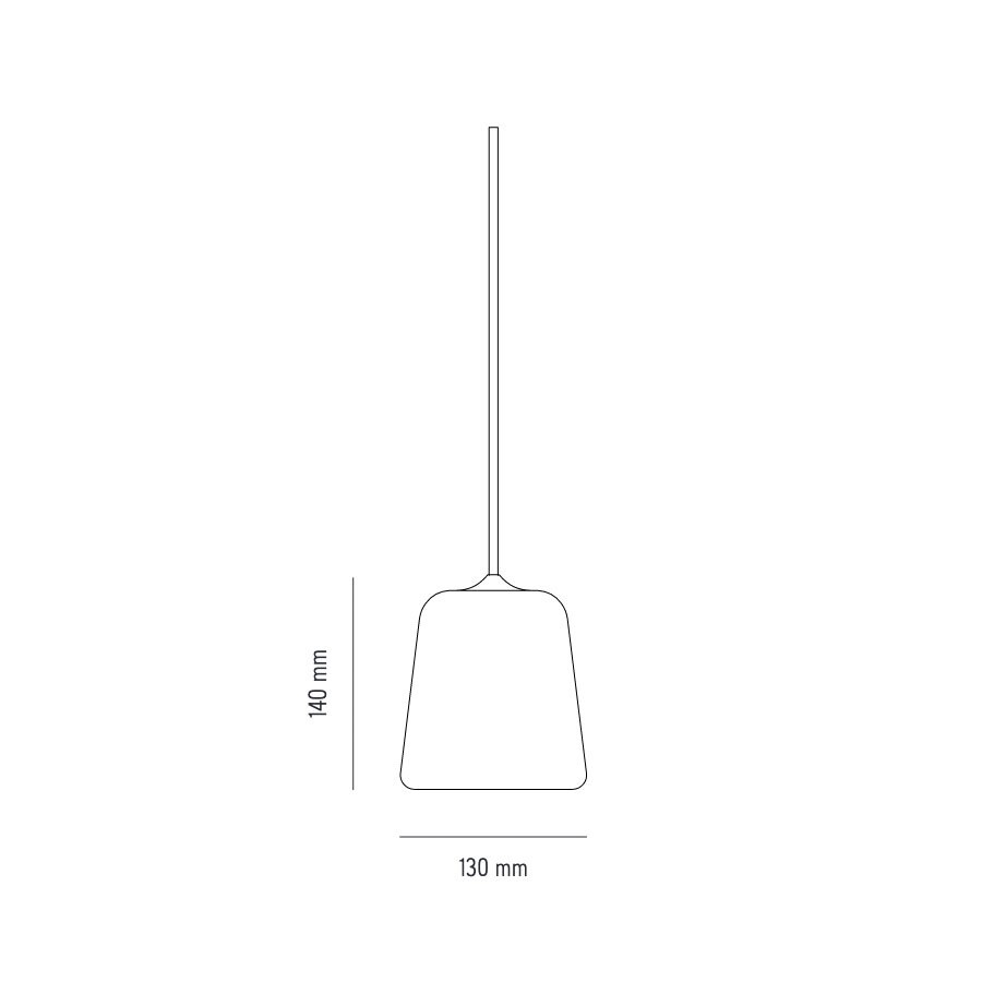 Material New Editions Suspension Lamp Opal Glass