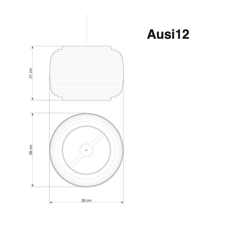 Ausi Suspension Lamp White