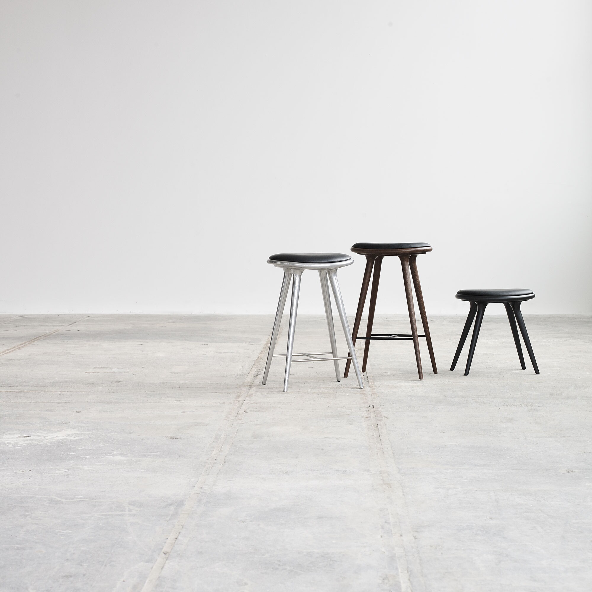 High Stool Aluminium Base H 69cm