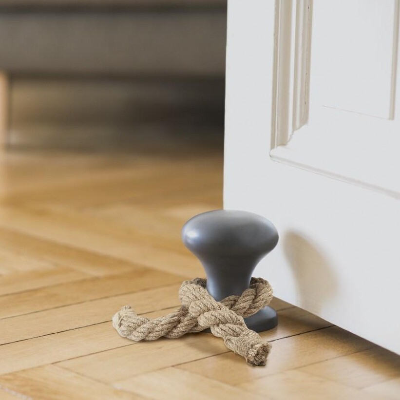 Hamburger Stopper Door Stop with Sail Rope