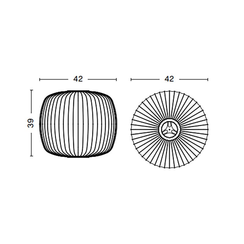 Nelson Roll Bubble Suspension Lamp M