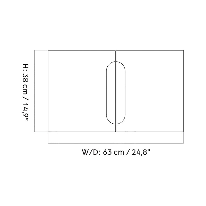 Androgyne Side Table Steel Ø 63cm