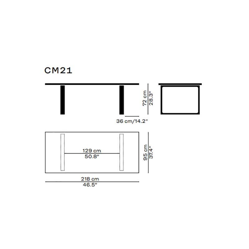 Essay™ CM21 Table 218x95x72cm
