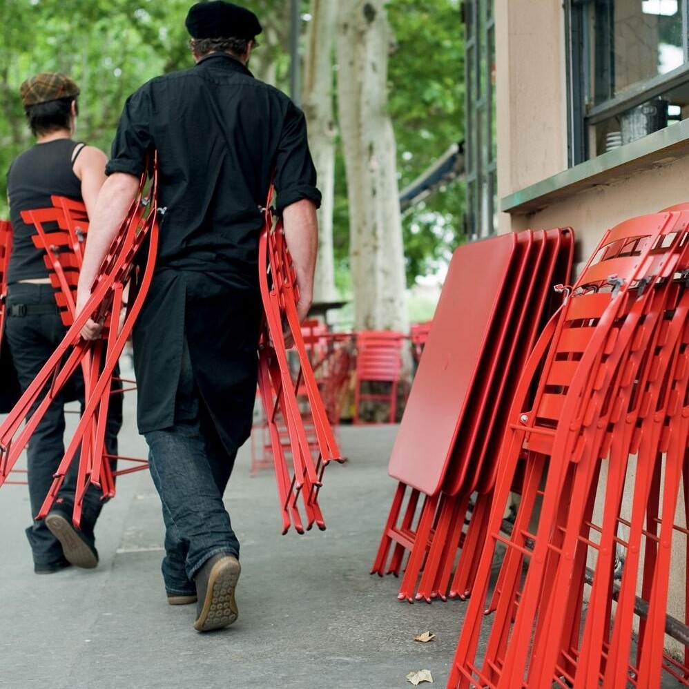 Bistro Metall Folding Chair Set of 4