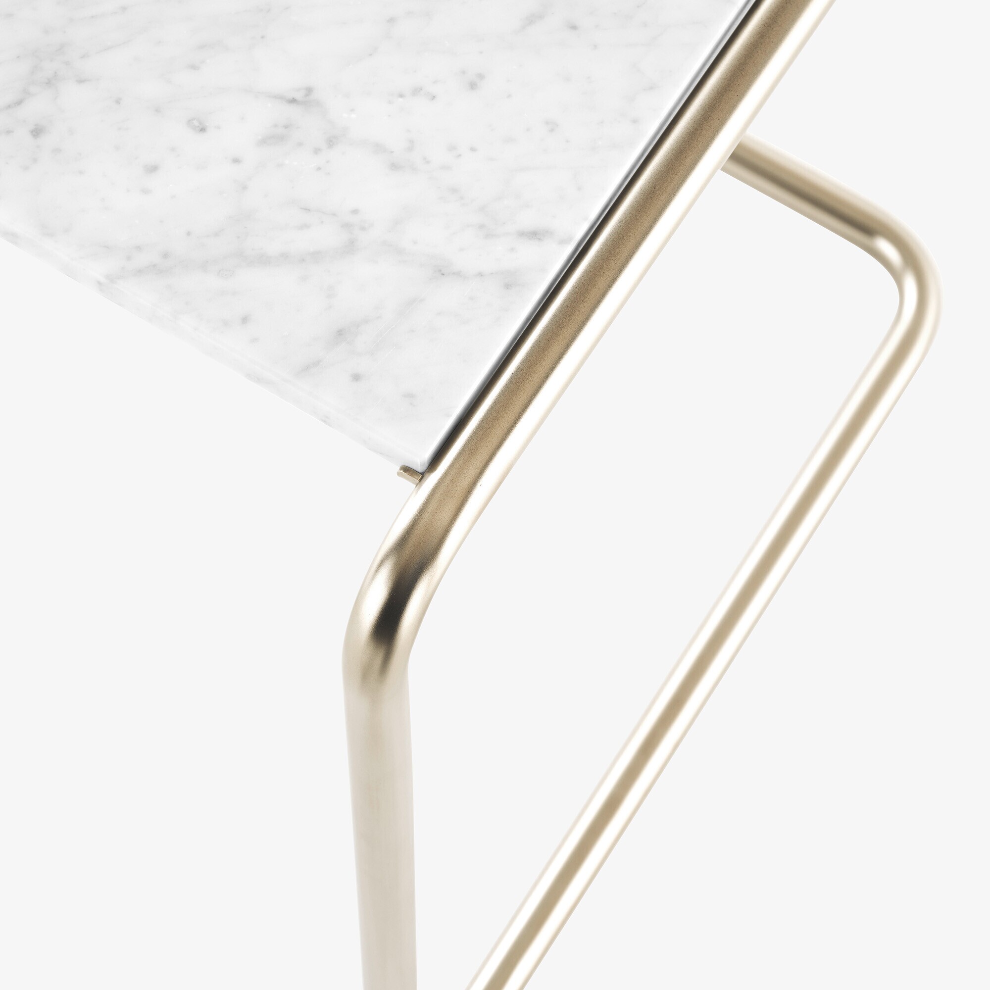 JS. THONET a personal Interpretation by Jil Sander B 97 Nordic Side Table Set of 2 Marble