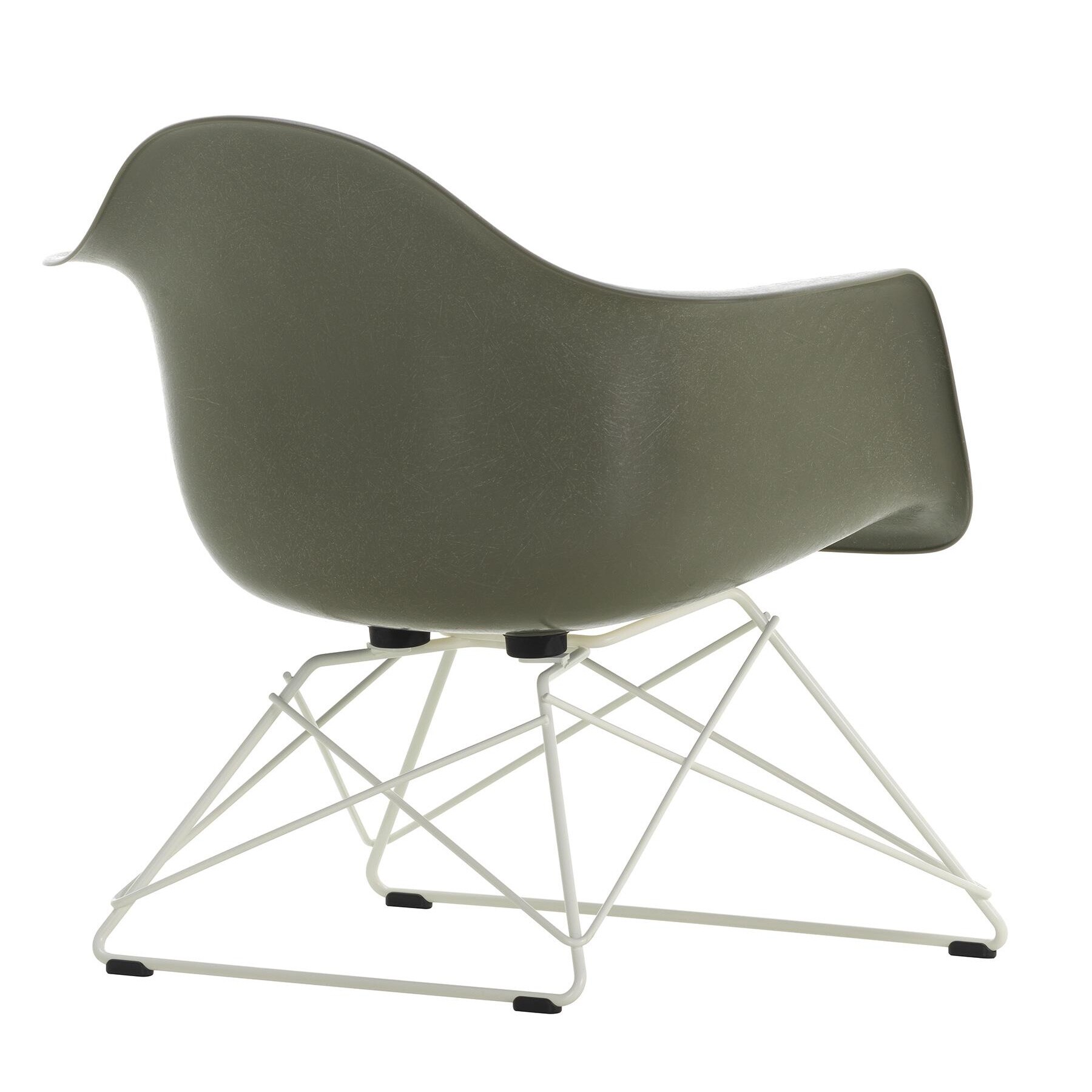 Eames Fiberglass Armchair LAR White Base