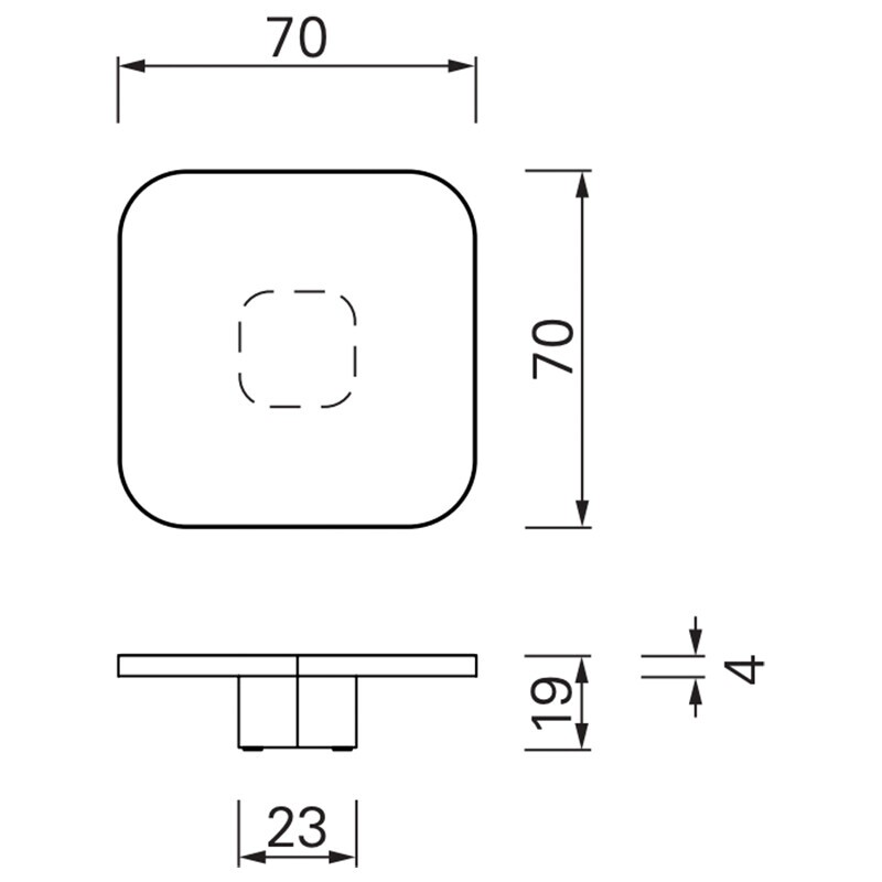 Bow No. 1 Coffee Table 70x70x19cm