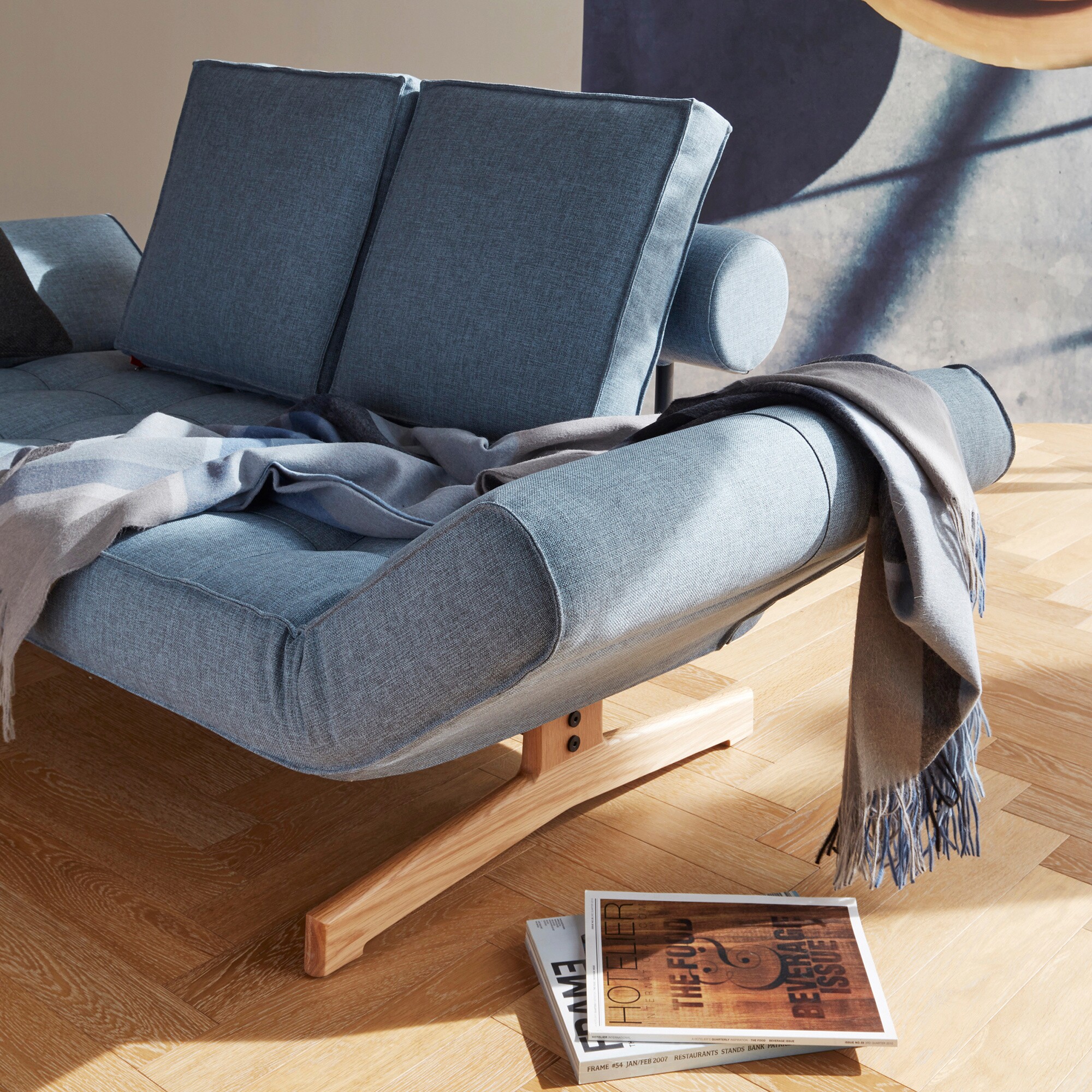 Ghia Wood Sofa Bed 210x93cm